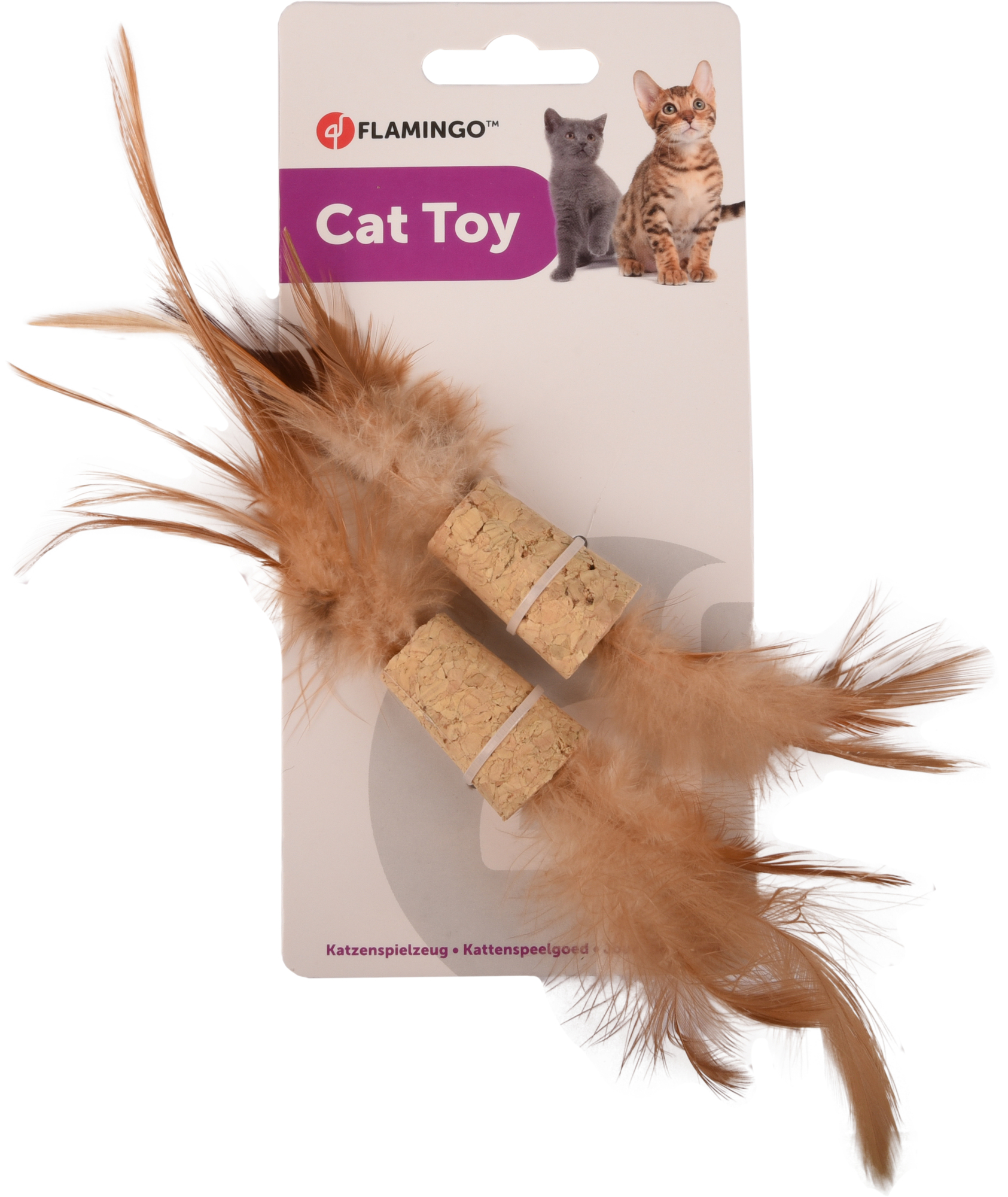 Flamingo Toy Buse Cork stopper Brown