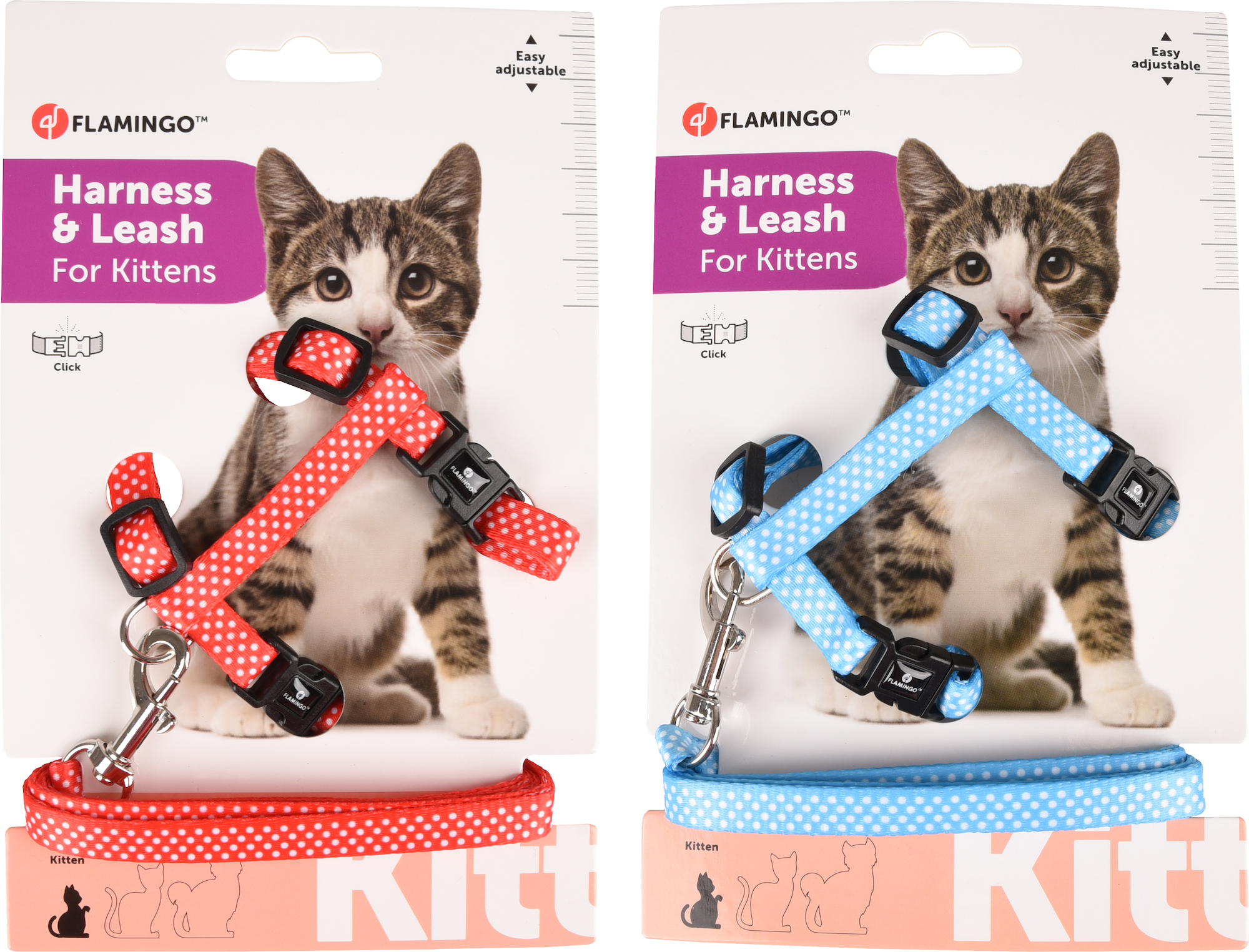 Flamingo Harness with leash Kitten Aiwa Multiple colours