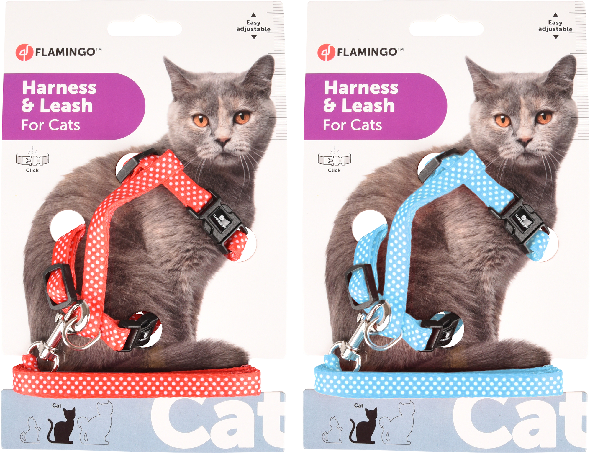 Flamingo Harness with leash Aiwa Multiple colours