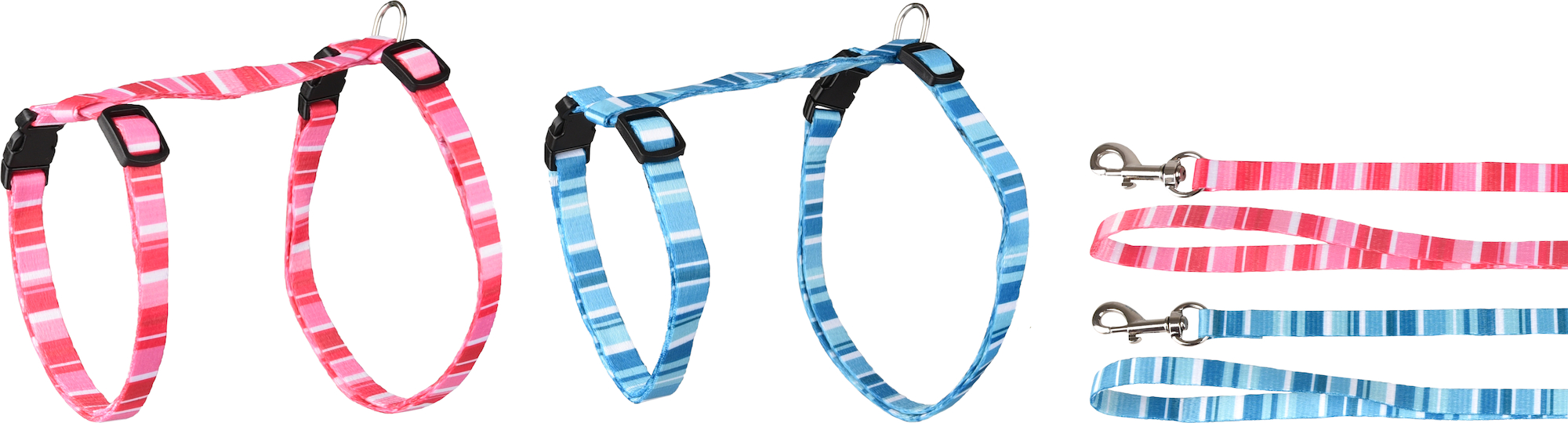 Flamingo Harnas met looplijn Alfry Meerdere kleuren