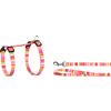  Harnas met looplijn Amira Meerdere kleuren  Roze, Lichtroze, Wit, Geel, Groen Strepen
