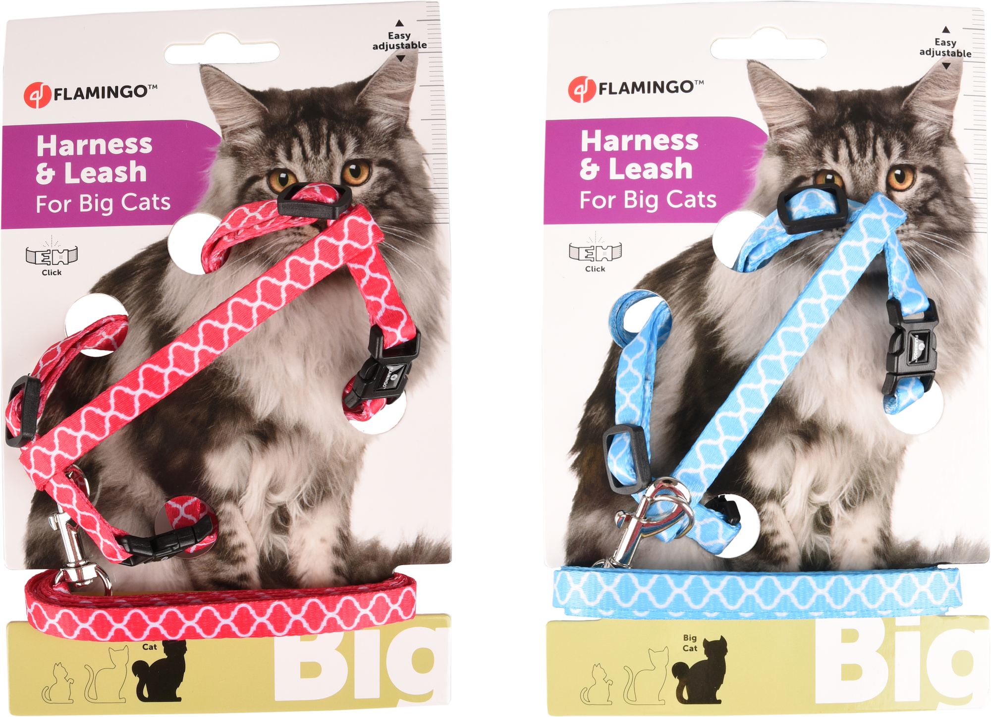 Flamingo Geschirr mit Leine Amsi Mehrere Farben