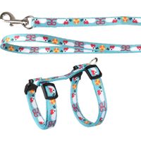 Flamingo Harness with leash Kitten Arwen Light blue