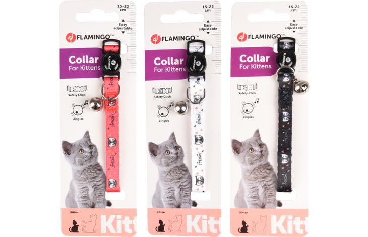 Flamingo Halsband voor kittens Simba Meerdere kleuren