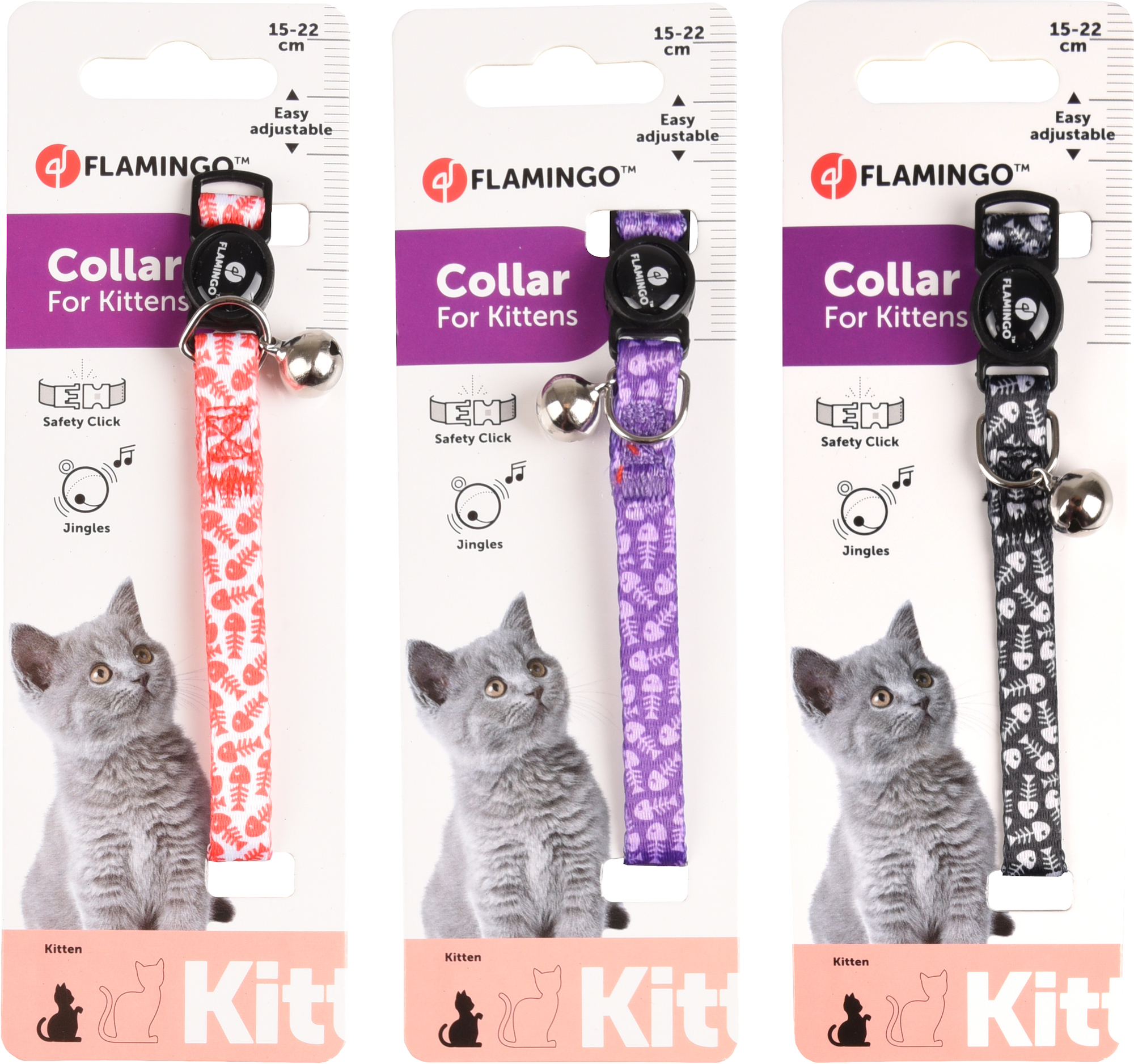 Flamingo Collar Kitten Loulou Multiple colours