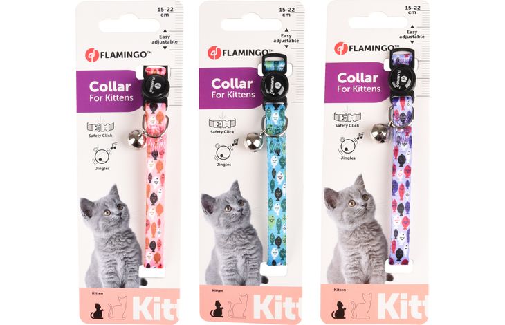 Flamingo Collar Kitten Minou Multiple colours