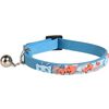 Halsband voor kittens Nanou Meerdere kleuren Blauw, Oranje, Roze, Grijs Visgraat, Kat