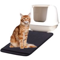 Flamingo Kattenbakmat Matz Grijs & Zwart