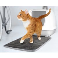 Flamingo Kattenbakmat Matz Grijs & Zwart