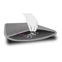 Flamingo Kattenbakmat Matz Grijs & Zwart