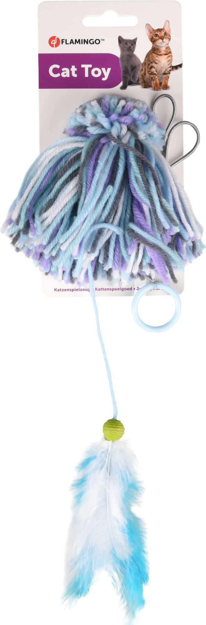 Flamingo Spielzeug Yarn Pinsel & Ring Mischung
