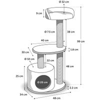 Flamingo Krabpaal Echo Zwart & Grijs