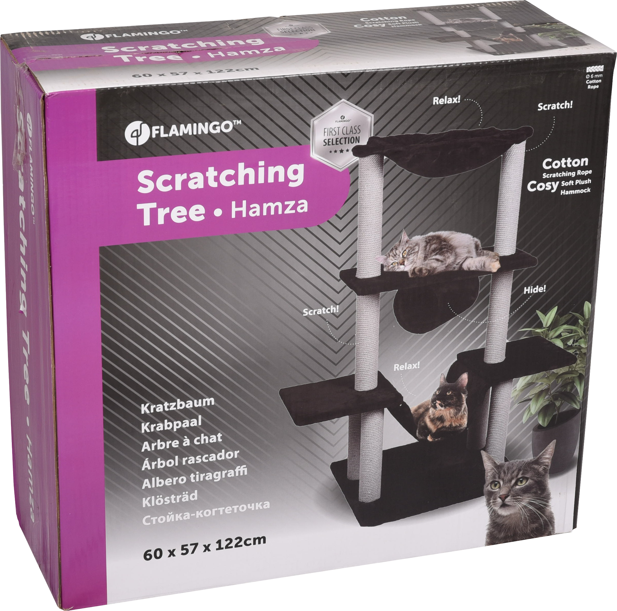 Flamingo Krabpaal Hamza Zwart & Grijs