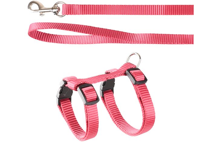 Flamingo Arnés con correa Gatito Ziggi Rojo cereza