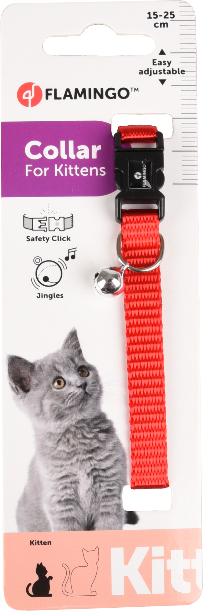Flamingo Collar Kitten Ziggi Red