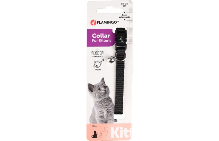 Flamingo Collar Kitten Ziggi Black