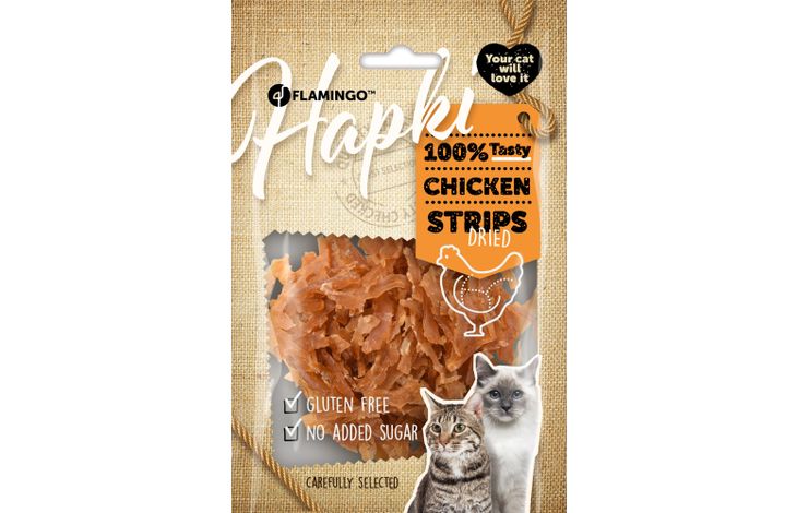 Flamingo Snack Hapki Reepjes met kip 