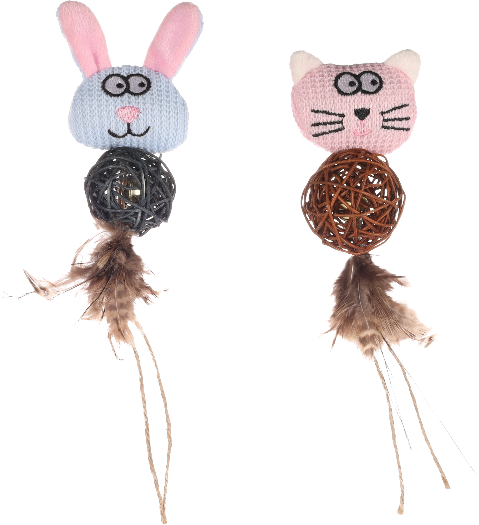 Flamingo Giocattolo Chayenne Coniglio & Gatto con pallina Colori multipli