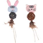 Toy Chayenne Rabbit & Cat with ball Multiple colours