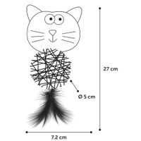 Flamingo Giocattolo Chayenne Coniglio & Gatto con pallina Colori multipli