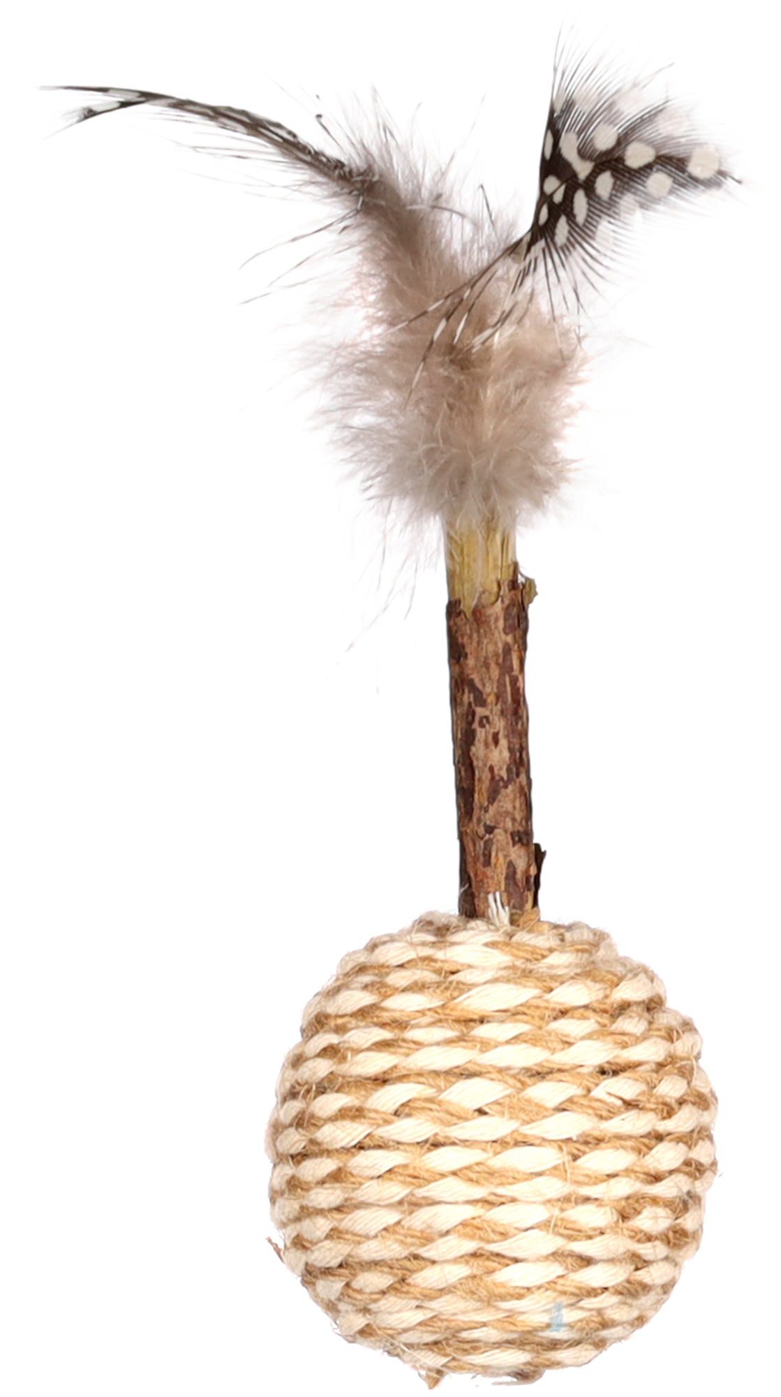 Flamingo Toy Navajo Ball & Stick & Feather Light brown