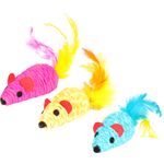 Toy Shuka Mouse Feather Multiple colours