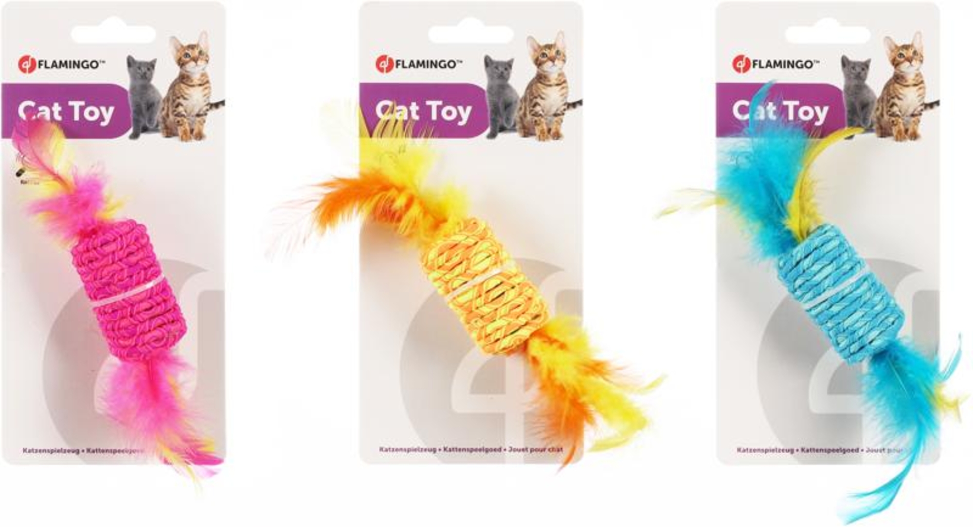 Flamingo Juguete Shuka Rollo Pluma Varios colores