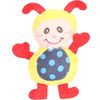 Toy Diza Ladybug Multiple colours Ladybug Yellow, Skin colour, Red, Blue, Dark blue, Light pink, Brown Ball