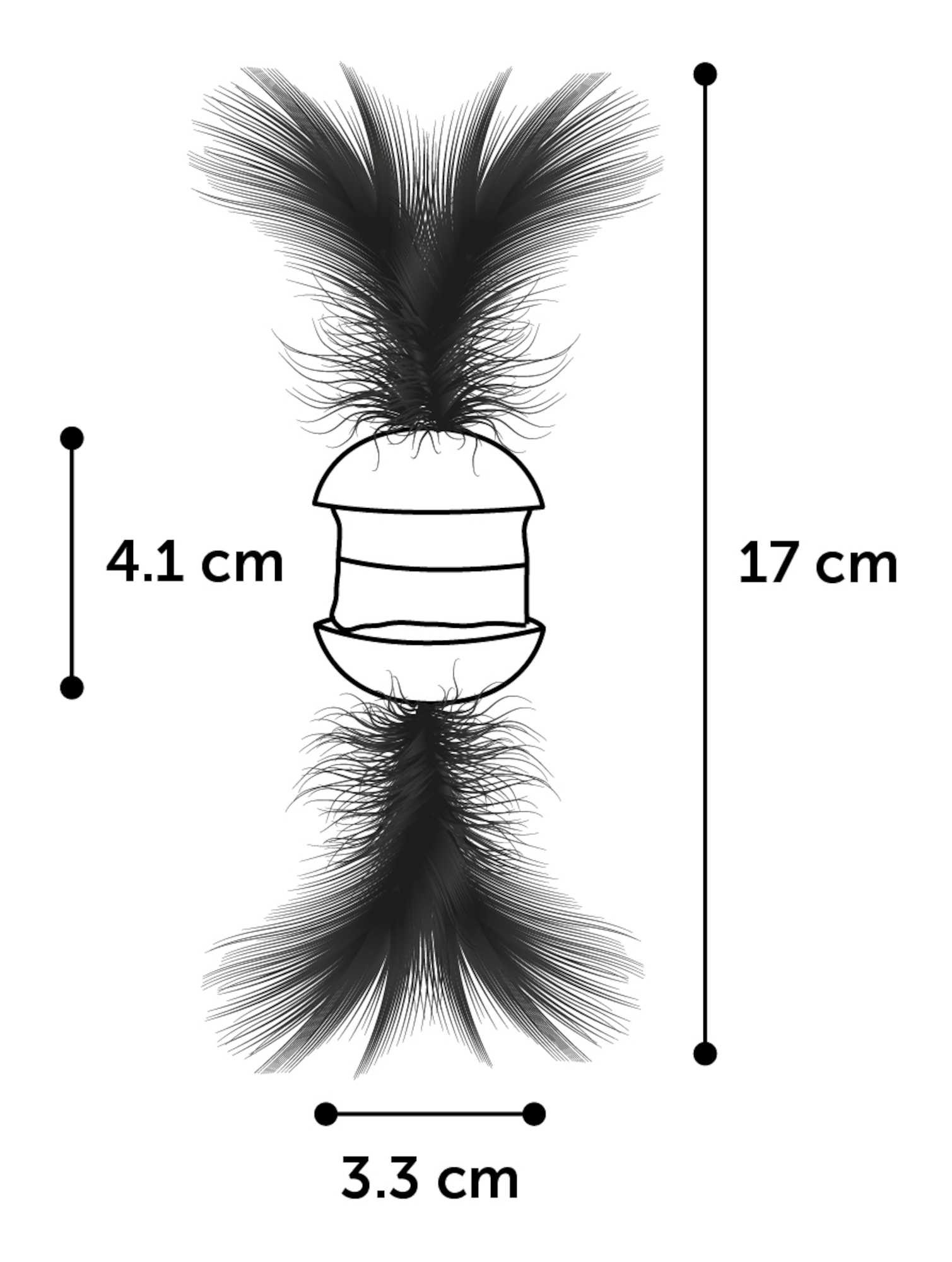 Flamingo Giocattolo Howi Rotolo Piuma Colori multipli