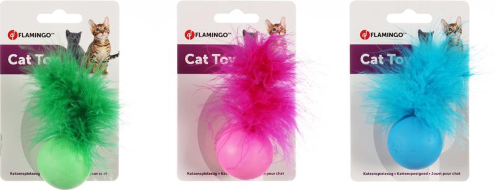 Flamingo Speelgoed Howi Bal Veer Meerdere kleuren