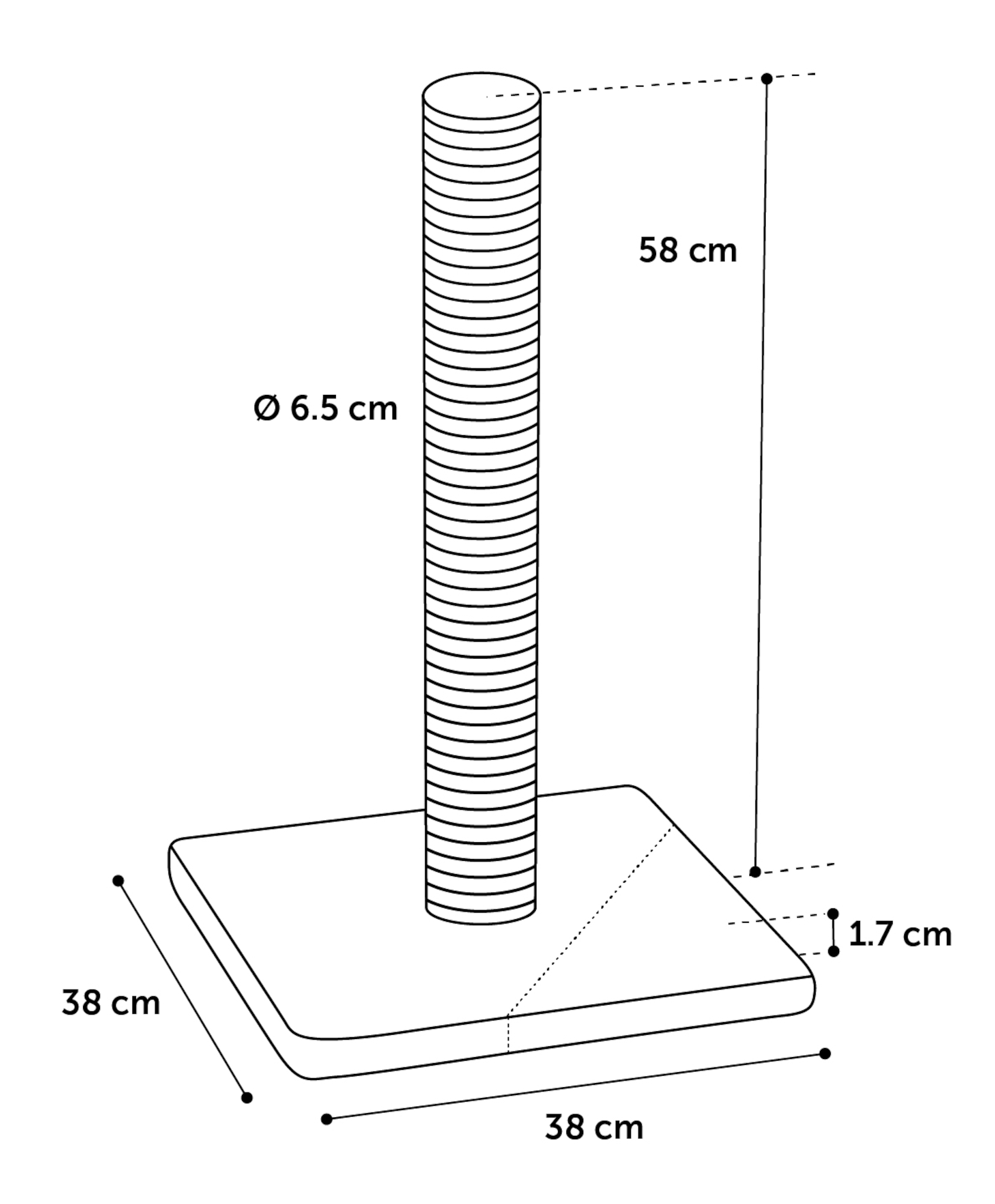 Flamingo Scratching tree  Glen Light beige & Light grey