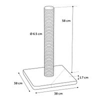 Flamingo Scratching tree  Glen Light beige & Light grey