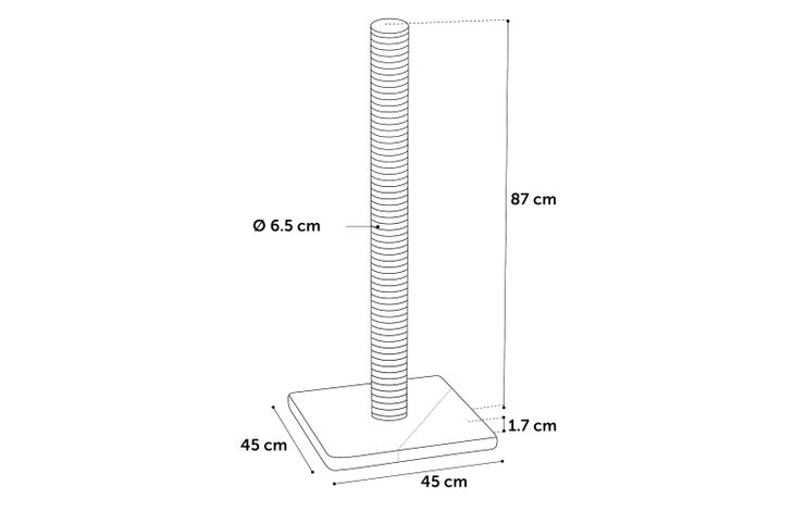 Flamingo Kratzbaum Glen Hellbeige & Hellgrau
