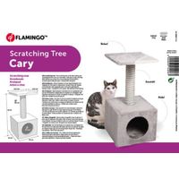 Flamingo Arbre à chat Cary Beige clair & Gris clair