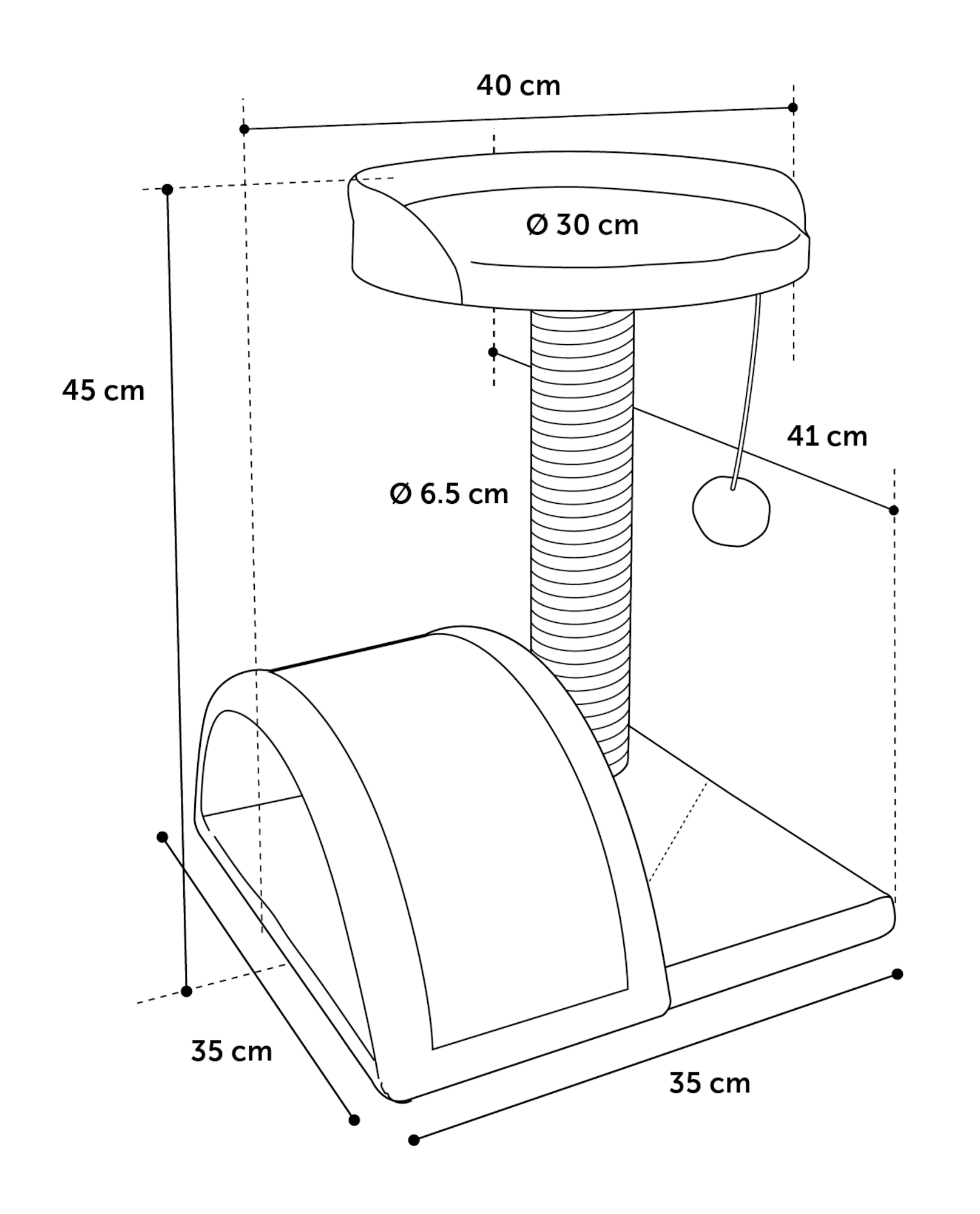 Flamingo Arbre à chat Charlton Beige clair & Gris clair