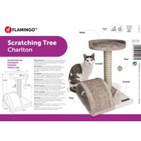Flamingo Arbre à chat Charlton Beige clair & Gris clair