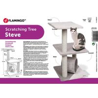 Flamingo Kratzbaum Steve Hellbeige & Hellgrau