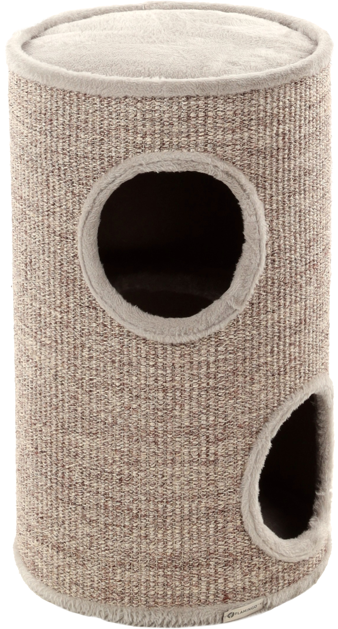 Flamingo Scratching barrel Greta Grey Monkey Barrel