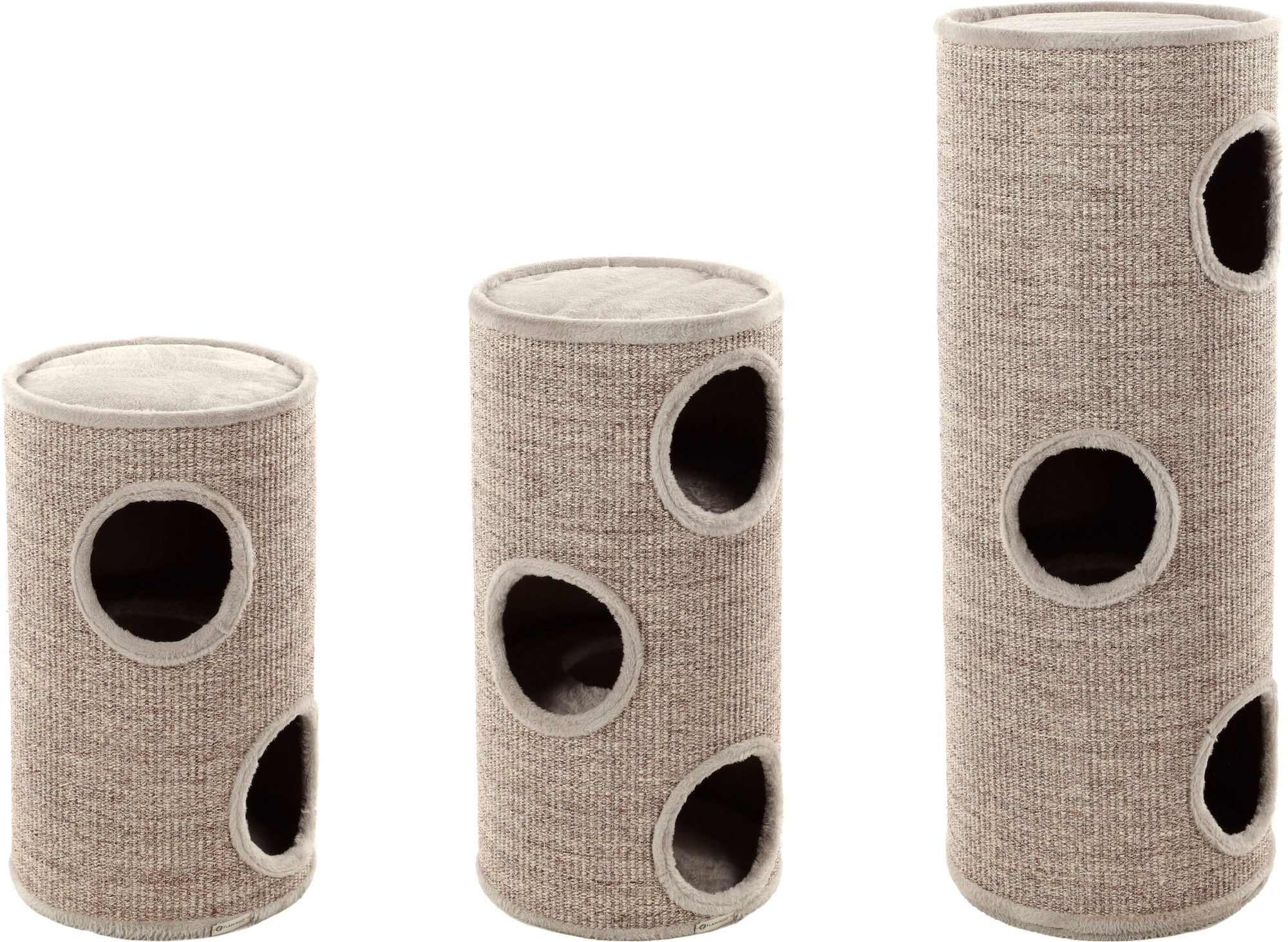 Flamingo Scratching barrel Greta Grey Monkey Barrel