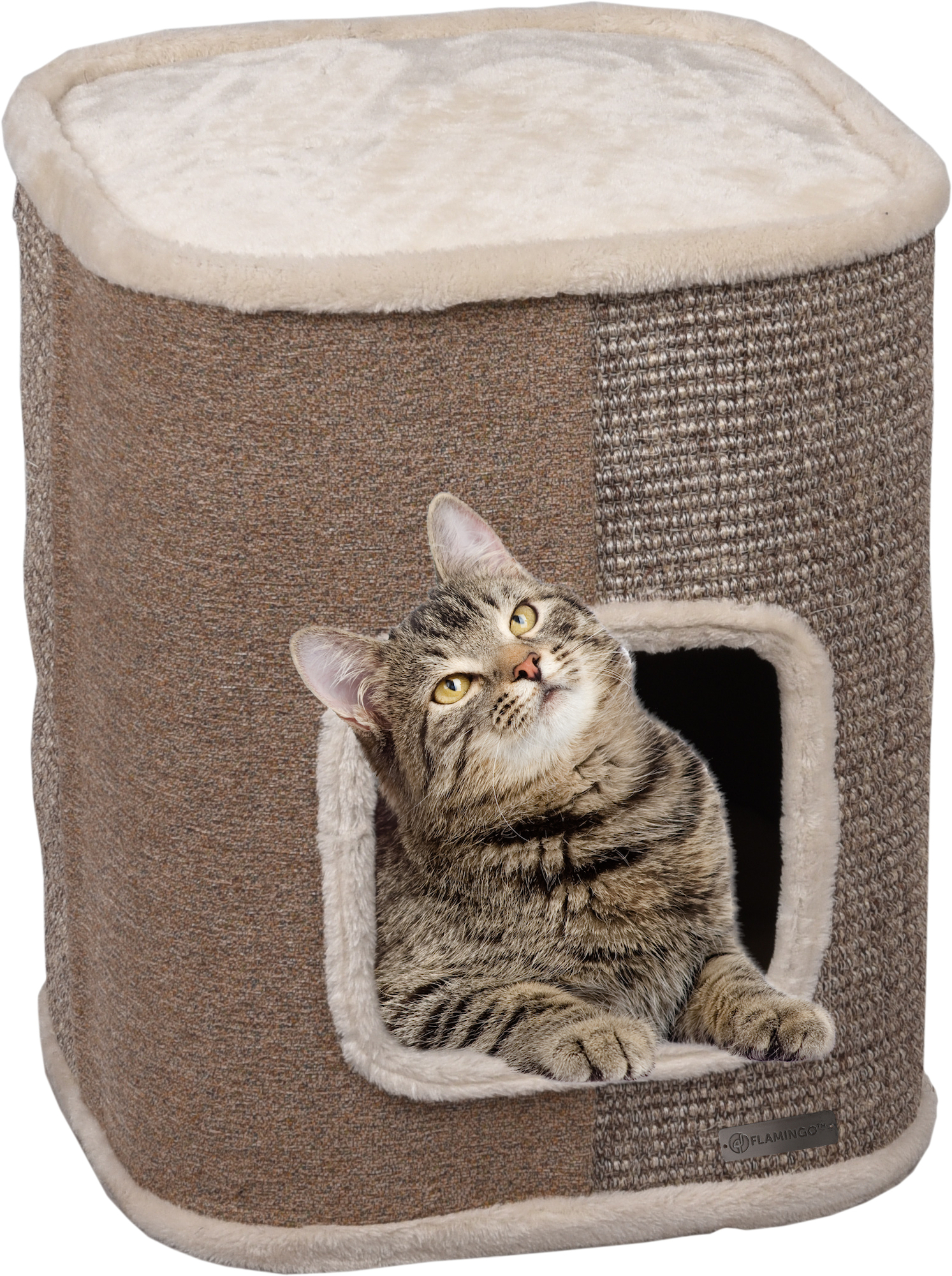 Flamingo Scratching barrel George Beige & Natural & Light brown