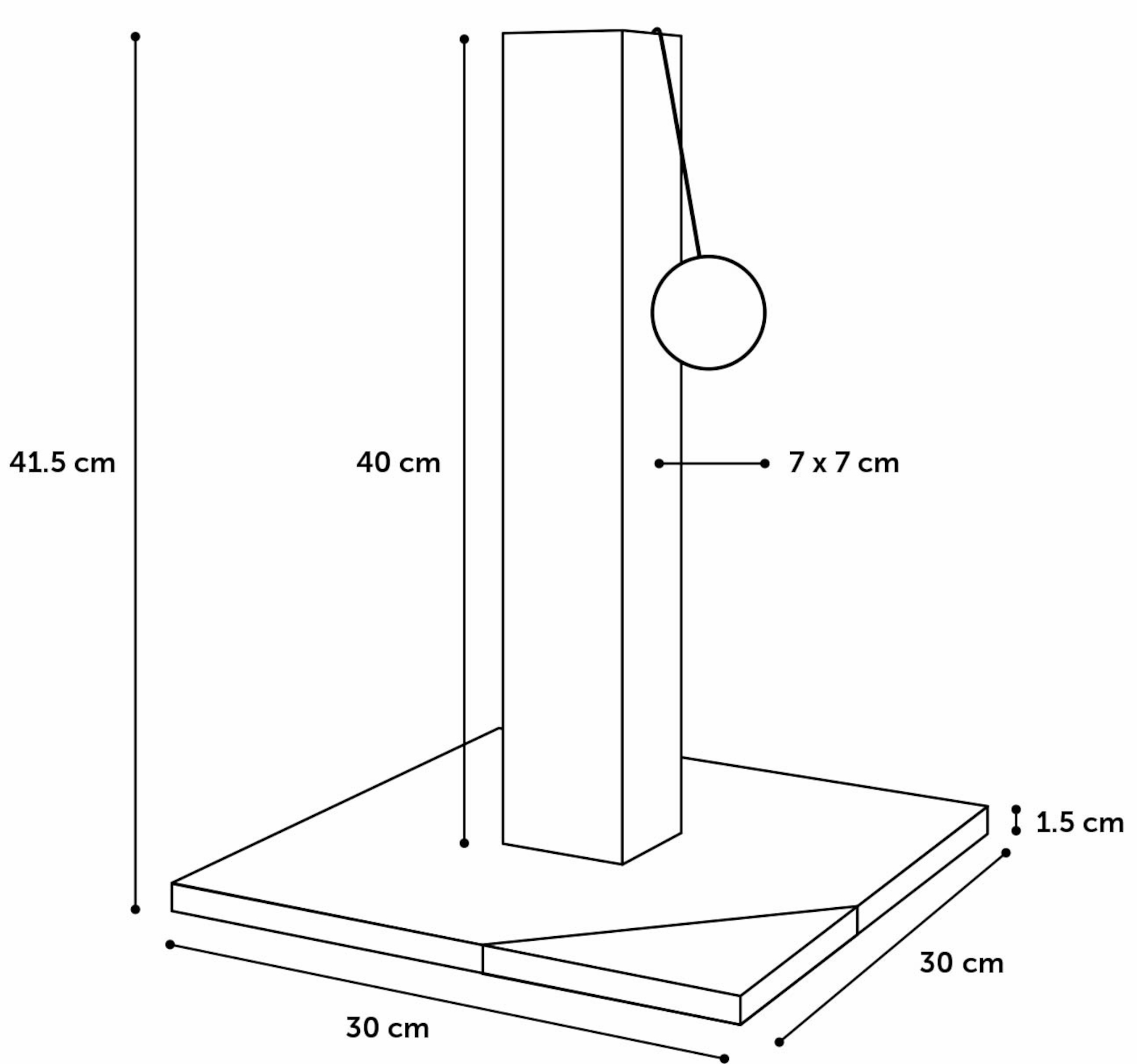 Flamingo Scratching tree  Orson Grey & Dark grey