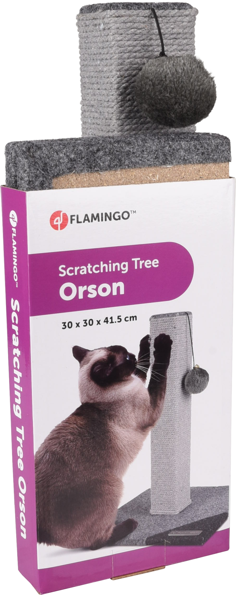 Flamingo Scratching tree  Orson Grey & Dark grey