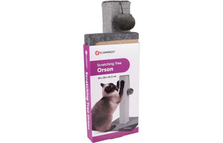 Flamingo Scratching tree  Orson Grey & Dark grey