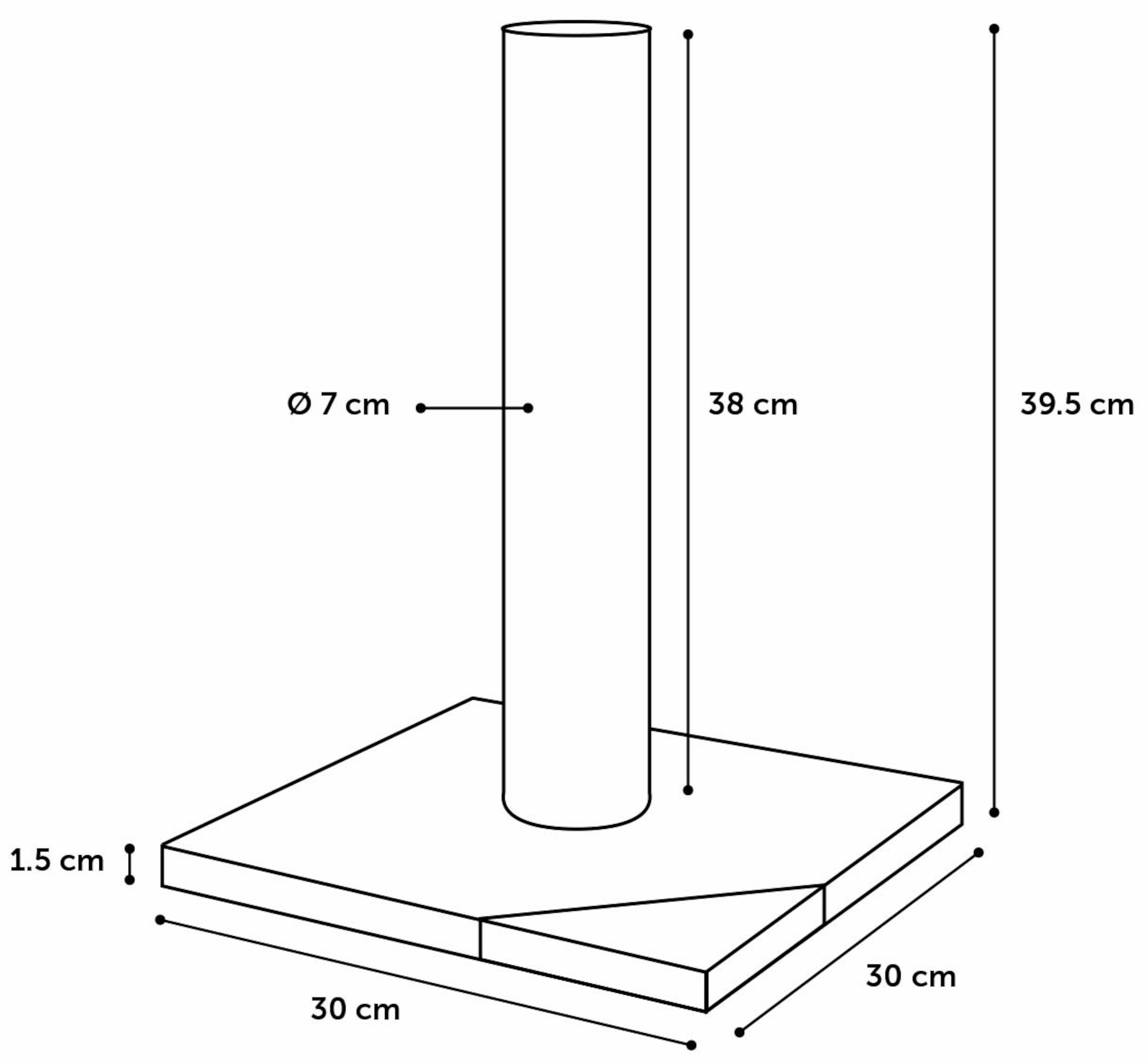 Flamingo Kratzbaum Rex Grau & Dunkelgrau