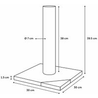 Flamingo Kratzbaum Rex Grau & Dunkelgrau