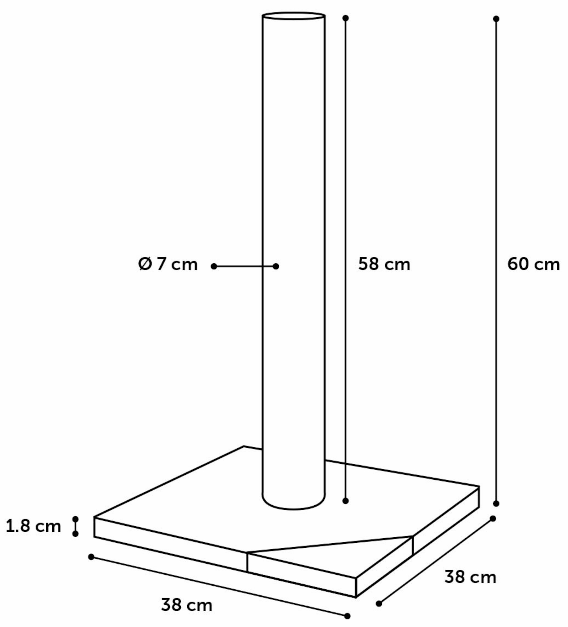 Flamingo Arbre à chat Rex Gris & Gris foncé