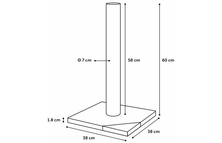 Flamingo Arbre à chat Rex Gris & Gris foncé