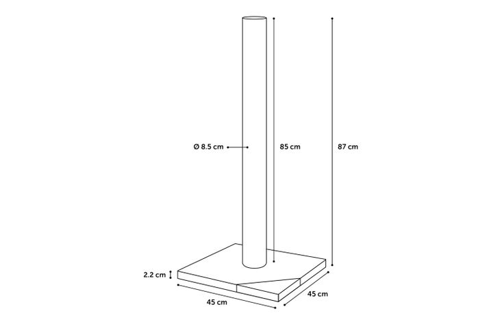 Flamingo Scratching tree  Rex Grey & Dark grey