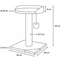 Flamingo Arbre à chat Robert Gris & Gris foncé