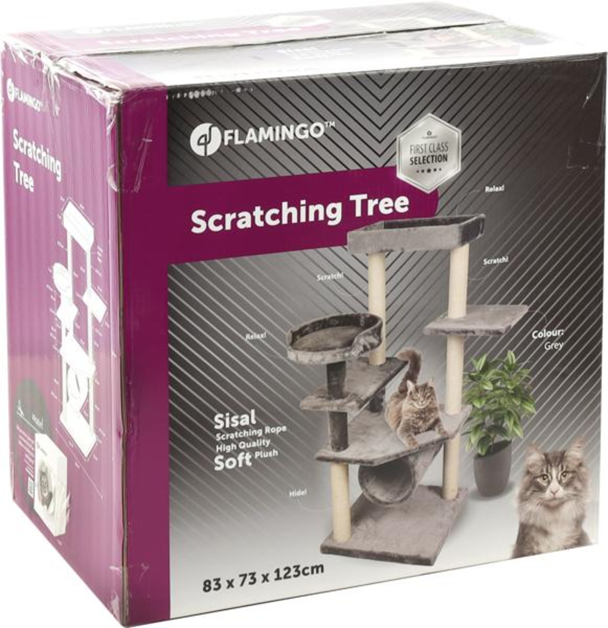 Flamingo Krabpaal Granda Grijs & Naturel